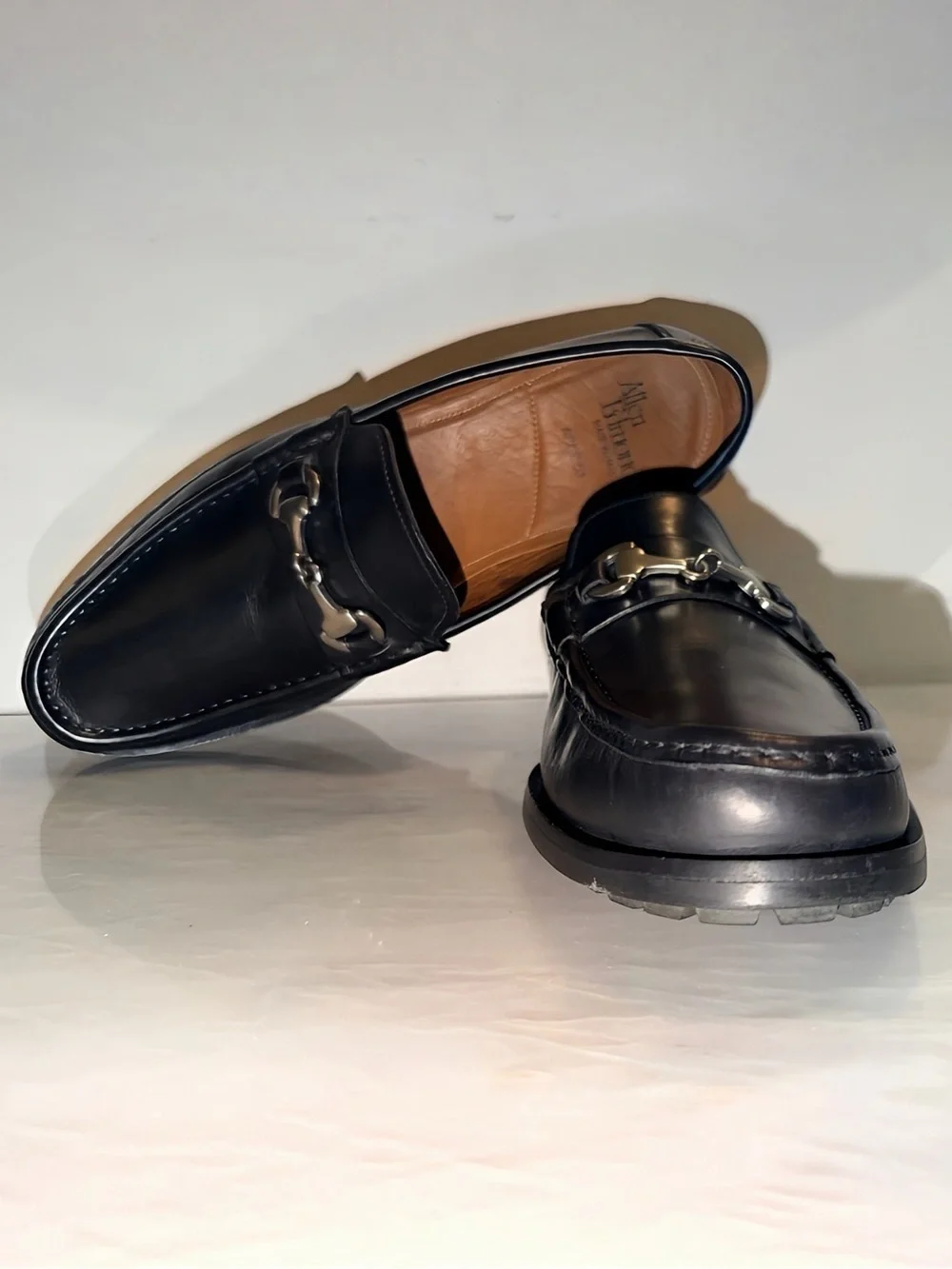 Allen Edmonds Arezzo Black Leather Horsebit Loafers Made in Italy Men’s 11.5 D